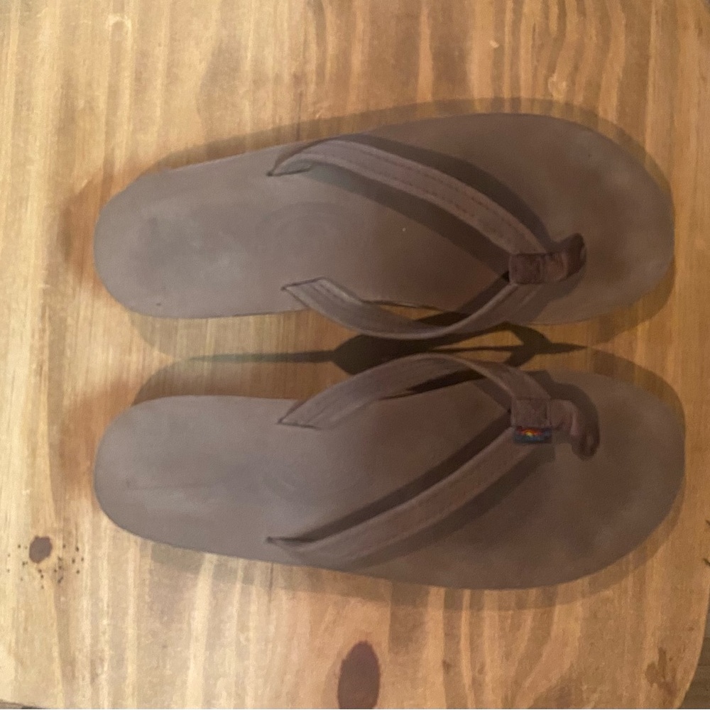 Rainbow Brown Sandals